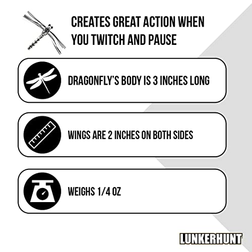 Dragonfly Weedless Bass Fishing Lures | Realistic Top Water