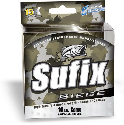 Sufix Siege 330-Yard Camo Fishing Line (8-Pound)