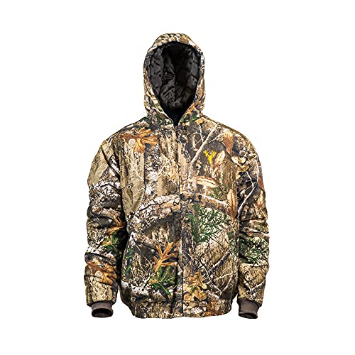 Youth Insulated Camo Hunting Jacket, Realtree Edge, Large