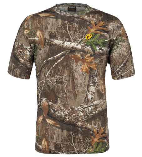 Youth Camouflage Short Sleeve Fused Cotton Hunting Shirt