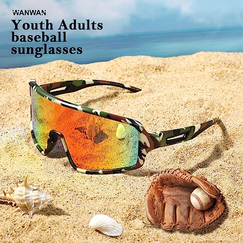 WANWAN Sports Sunglasses for Outdoor Activities, Unisex Styles