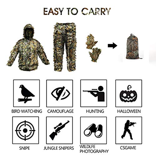 ANYDKE Ghillie Suit - Lightweight Camo for Jungle Shooting