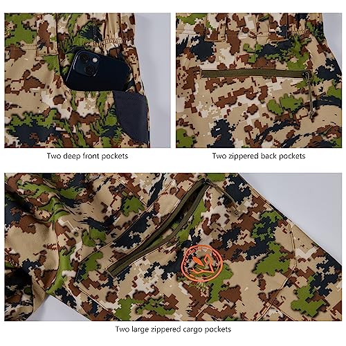 BASSDASH Men's Lightweight Stretch Hunting Pants for Early Season