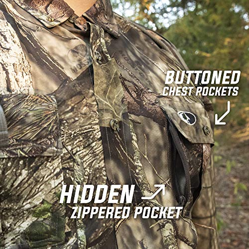 Mossy Oak Tibbee Hunt Shirt, Obsession, X-Large