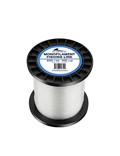BLUEWING Clear Invisible Monofilament Fishing Line 0.9mm 500YD 100LB