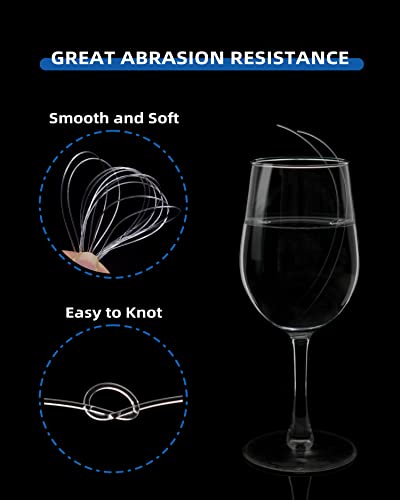 BLUEWING Clear Invisible Monofilament Fishing Line 0.9mm 500YD 100LB