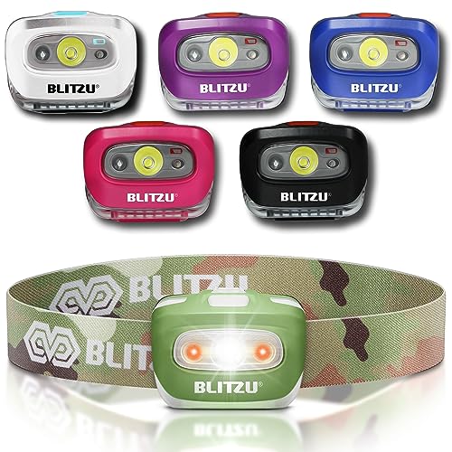 Blitzu i2 Waterproof LED Headlamp, Camouflage