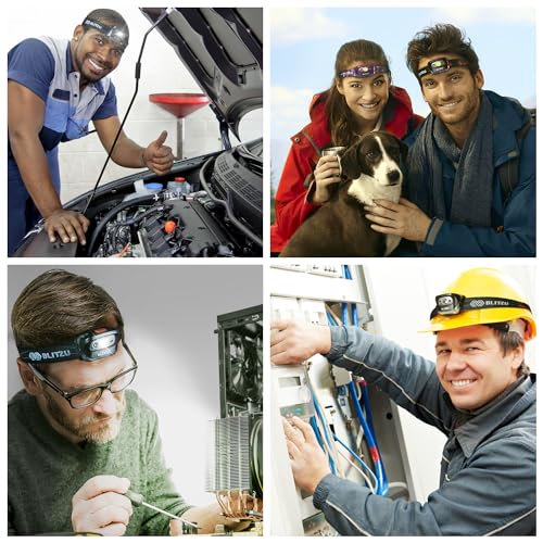 Blitzu i2 Waterproof LED Headlamp, Camouflage