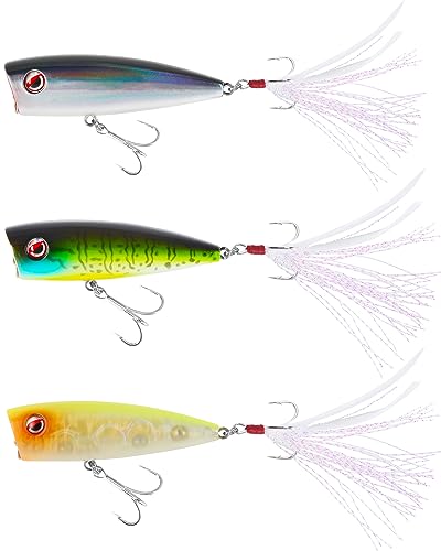 LITTMA Topwater Popper Lures for Bass Fishing