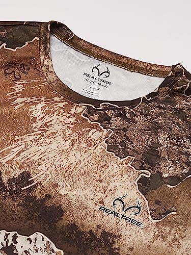 Realtree mens 2 Pack Long Sleeve Performance Tees T Shirt, Realtree Edge/Realtree Excape, Small US