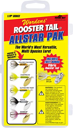 Wordens Rooster Tail 6 Pack Hiking Fishing Kit