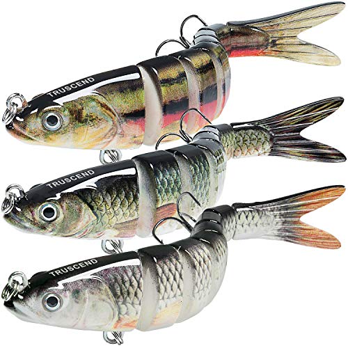 TRUSCEND Multi-Jointed Swimming Lure Kit for Bass Fishing