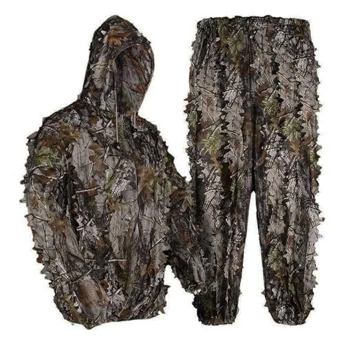 LOOGU 3D Leafy Camo Ghillie Suit for Hunting