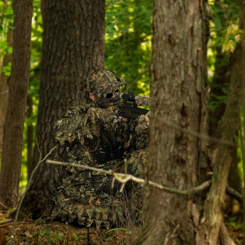 LOOGU 3D Leafy Camo Ghillie Suit for Hunting