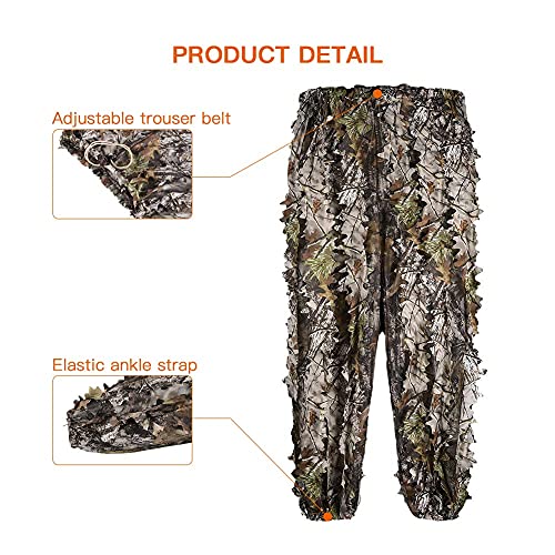 LOOGU 3D Leafy Camo Ghillie Suit for Hunting