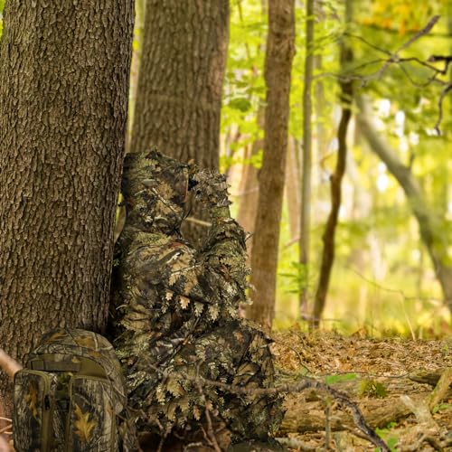LOOGU 3D Leafy Camo Ghillie Suit for Hunting
