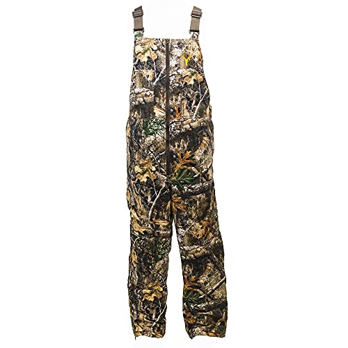 Youth Insulated Camo Bib, Adjustable Height, Leg Zippers