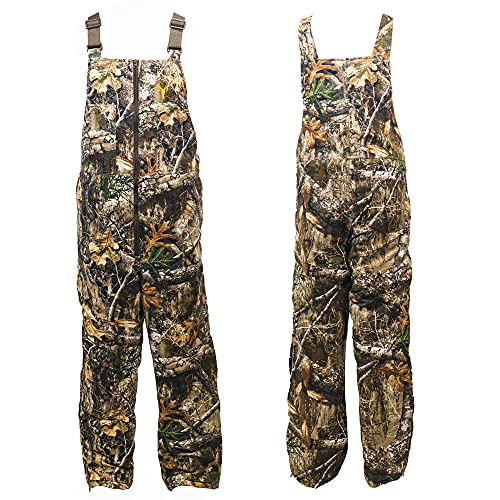 Youth Insulated Camo Bib, Adjustable Height, Leg Zippers