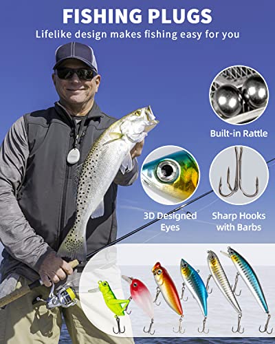 380-Piece Fishing Lure Set for Bass, Trout, Salmon