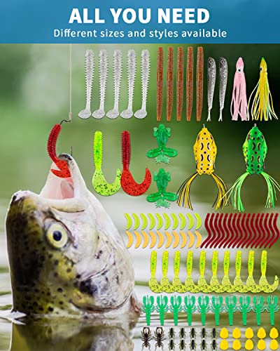 380-Piece Fishing Lure Set for Bass, Trout, Salmon
