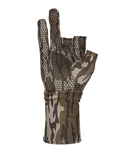 North Mountain Gear Camo Fingerless Hunting Gloves - Mossy Oak