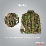 AYIN Men's 3D Leaf Ghillie Suit for Hunting