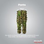 AYIN Men's 3D Leaf Ghillie Suit for Hunting