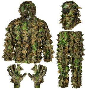 AYIN Men's 3D Leaf Ghillie Suit for Hunting