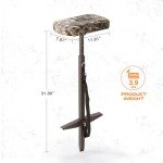 Padded Camo Folding Marsh Seat for Hunting