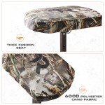 Padded Camo Folding Marsh Seat for Hunting