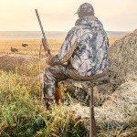 Padded Camo Folding Marsh Seat for Hunting