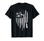 American Flag Duck Hunting T-Shirt for Hunters