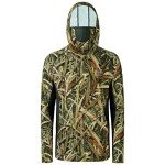 Men’s UPF 50+ Camo Fishing Hoodie with Mask