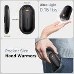 Portable AI Rechargeable Hand Warmers - 2 Pack