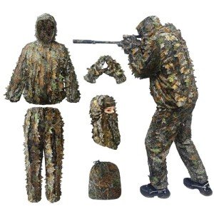Ghillie 3D Leafy Camouflage Hunting Hat for Fanatics
