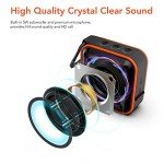 LEZII Waterproof Bluetooth Speaker with FM Radio