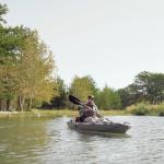 Pelican Catch Mode 110 Premium Angler Kayak Displaying Lawnchair Seat - 10.5 Ft