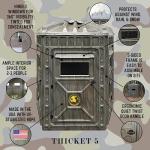 High-Density Plastic Hunting Blind, 2-3 Person Ground Blind