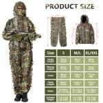 Ghillie 3D Leafy Camo Suit for Hunting Wildlife