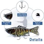Multi-Jointed Swimbait Fishing Lures for Trout and Bass