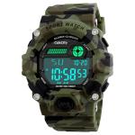 Camouflage LED Sport Watch for Boys: Waterproof Digital