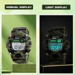 Camouflage LED Sport Watch for Boys: Waterproof Digital