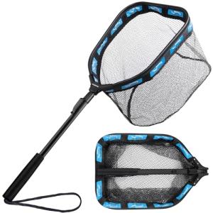PLUSINNO Floating Rubber Coated Landing Net for Fishing