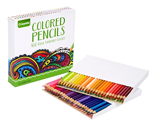 Crayola 100ct Adult Colored Pencils for Coloring Books