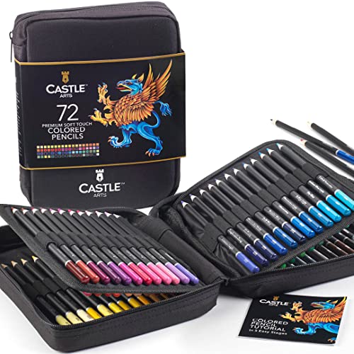 72 Colored Pencils in Zipper Case