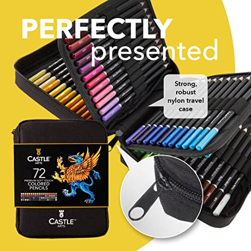 72 Colored Pencils in Zipper Case
