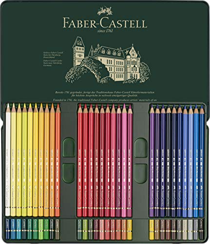 Metal Tin 60-Piece Colored Pencil Set
