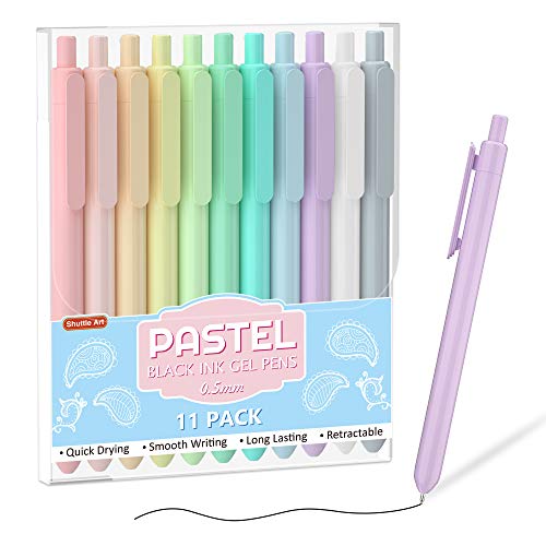 Shuttle Art 11-Pack Pastel Gel Ink Pens