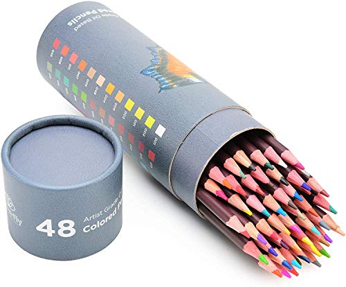 48 Oil Pastel Colored Pencils Set for Adults