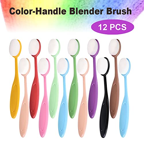 12pcs Ink Blending Brushes with Color-Coded Handles